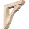 Ekena Millwork Olympic Slat Smooth Bracket w/ Offset Brace, Douglas Fir, 7 1/2"W x 38"D x 38"H BKT0806X38X38OLY06SDF - alternate 1